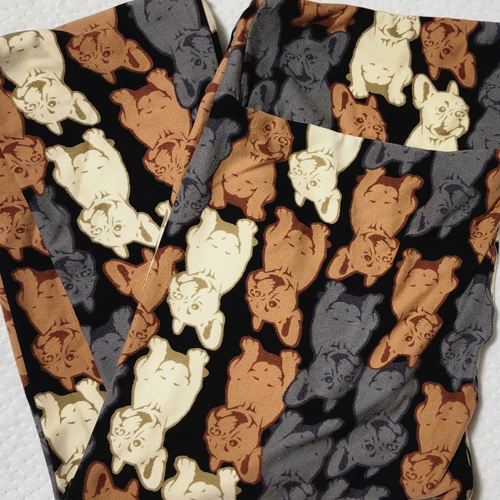 Lularoe Leggings TC French bulldog